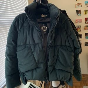 Brand new velvet puffer
